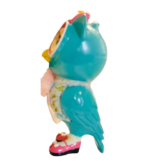 Cracker Barrel Owl Figurine Polka Dots Hits The Spot Colorful Unique Rare - Picture 5 of 14